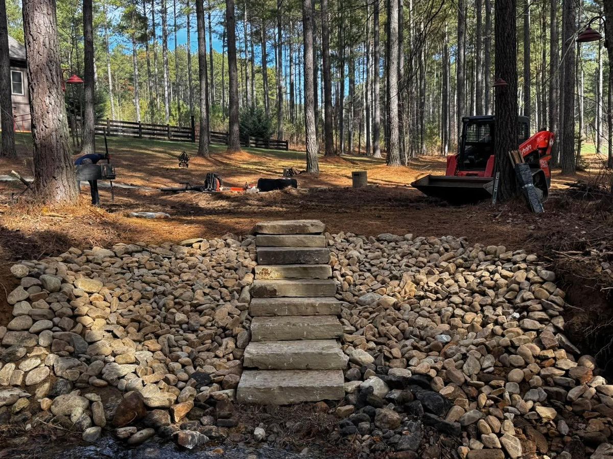 Retaining Wall Construction for C & D Landscaping Services, LLC in Blairsville, GA