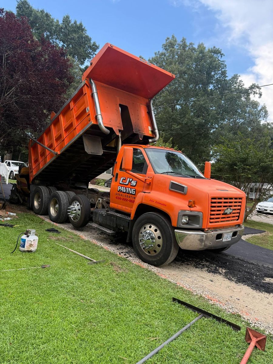 Asphalt Driveway Installation for CJ's Paving and Sealcoating in Lynchburg, VA