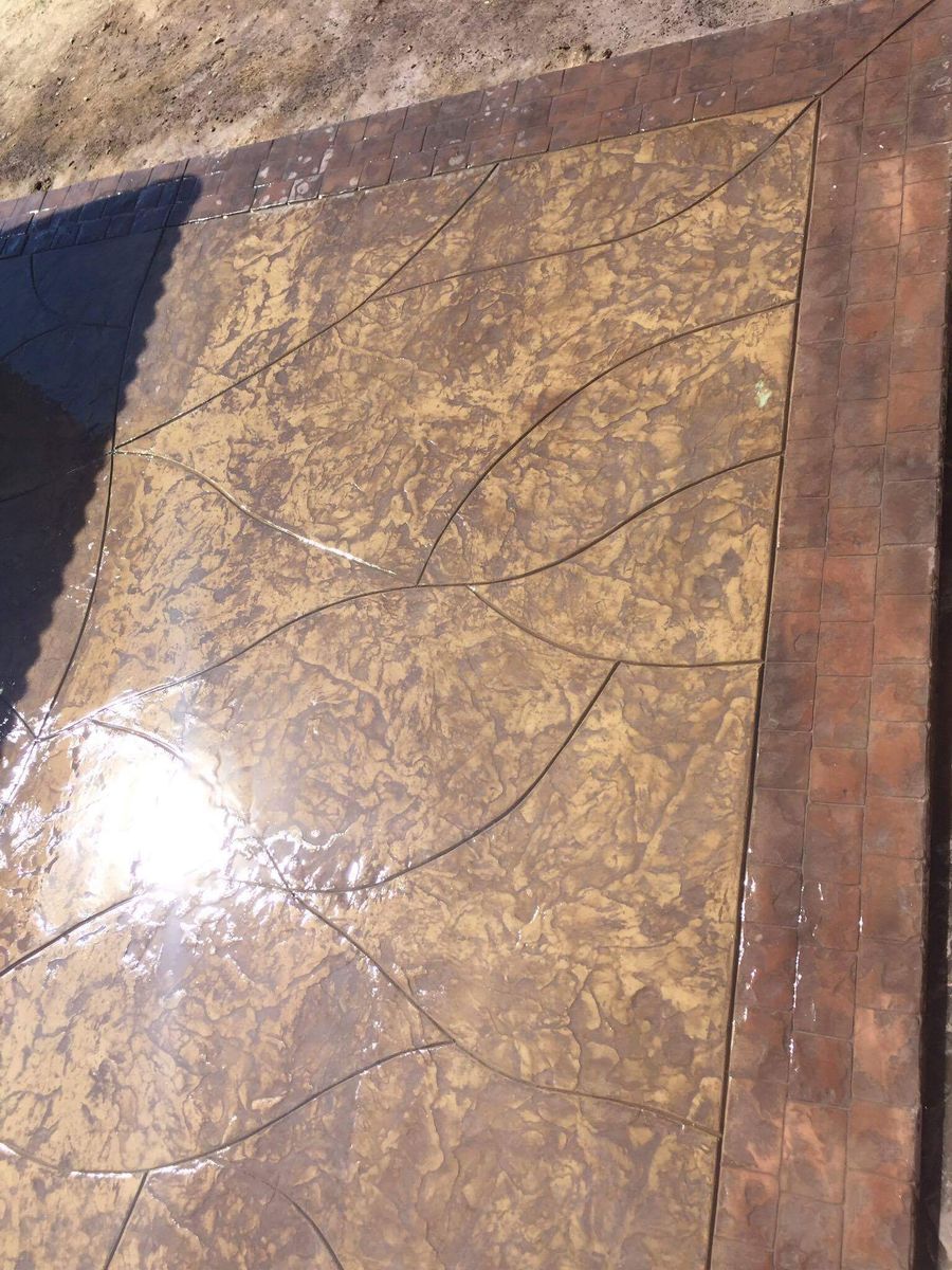 Stamped Concrete Installation for Freedom Contracting Of Texas LLC. in Springtown, TX