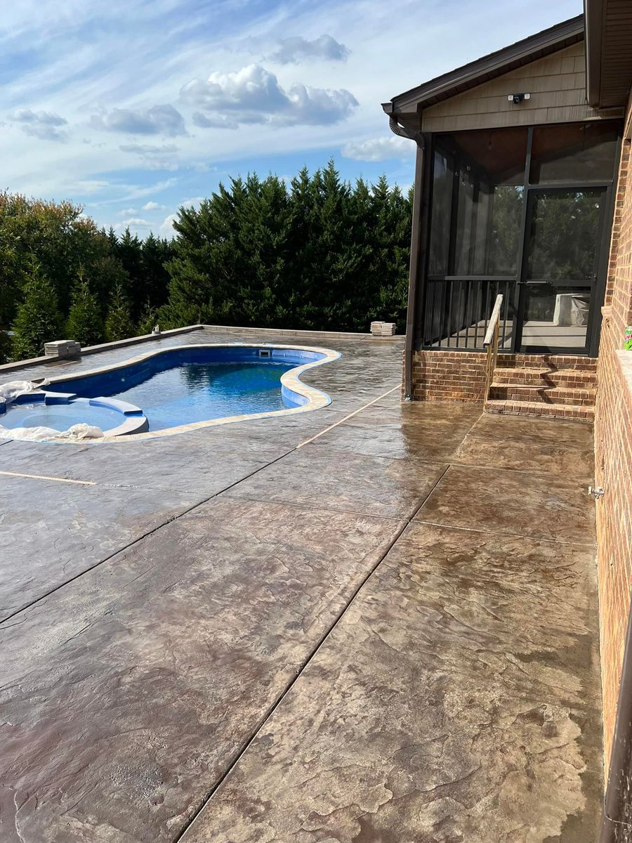 Patio Design & Installation for Rocky Top Concrete & Excavating in Knoxville, TN