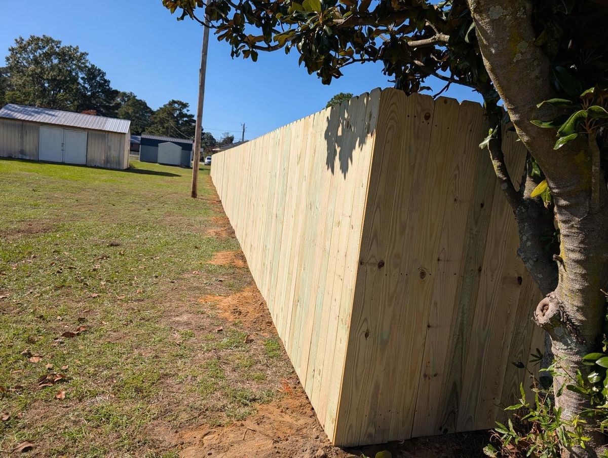 Wood Privacy for 4 In The Fire Fencing LLC in Darlington, SC