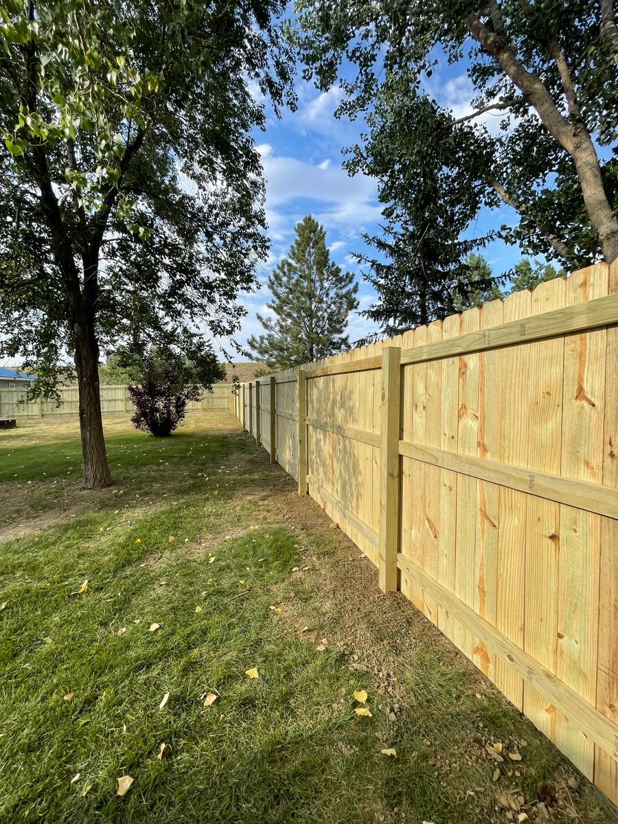 Residential Fence for DS Industries in Gillette, WY
