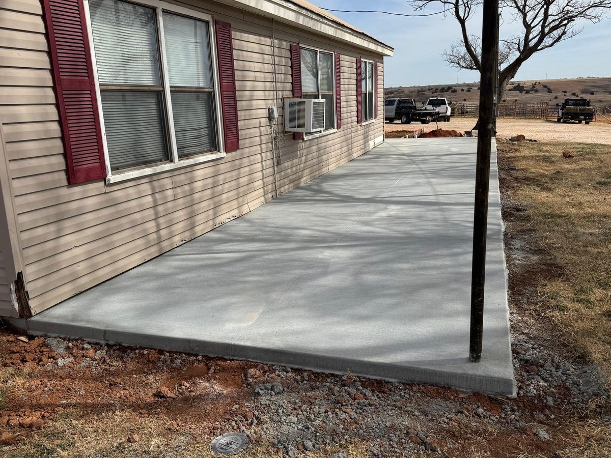 Concrete Slab Construction for TC Concrete in Elk City, OK
