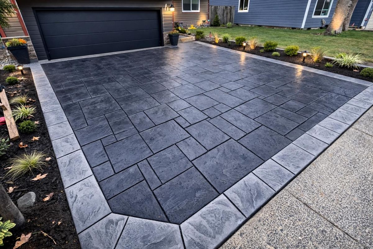 Stamped Concrete for Olmedo Bros Concrete LLC in McMinnville, OR