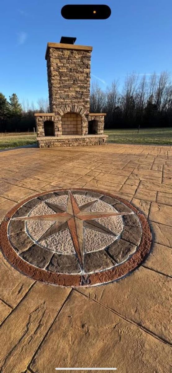 Stamped Concrete Installation for TAC Concrete in Shelbyville, TN