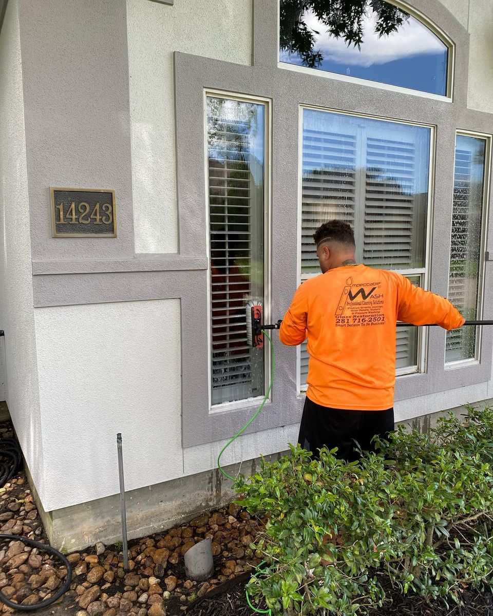 Residential Window Cleaning for Impeccable Wash TX in Houston, TX