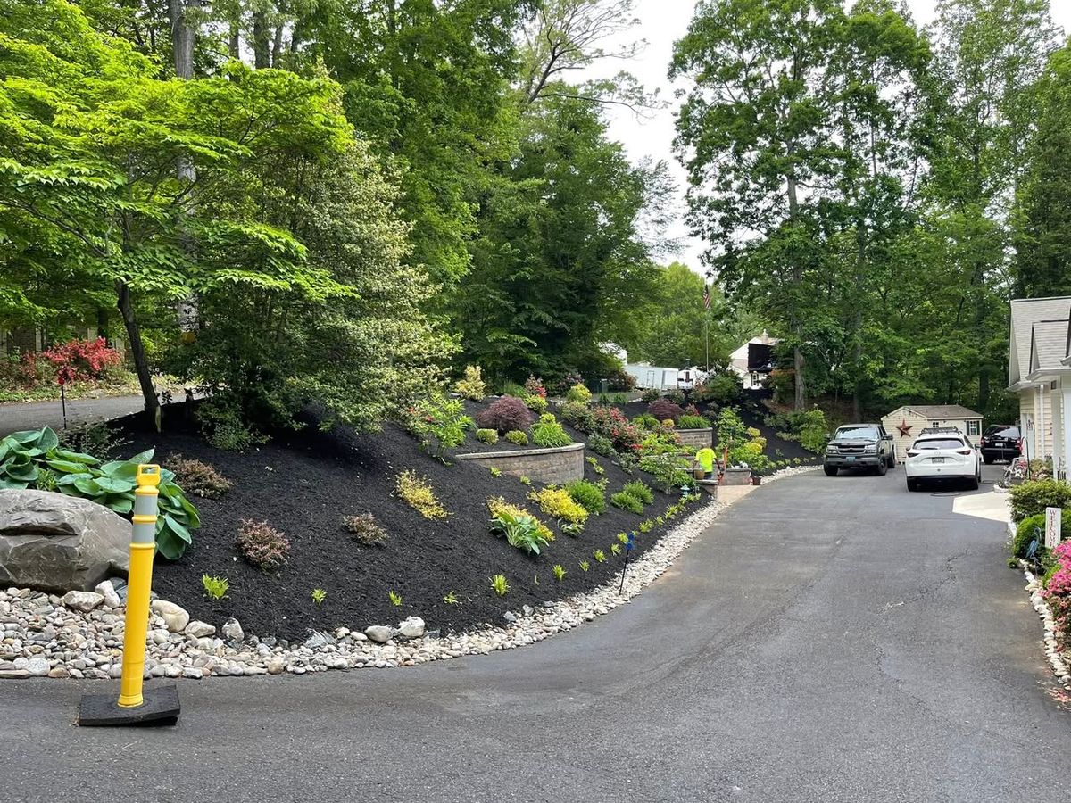 Landscape Design for Hurley's Cutz in Saint Leonard, MD