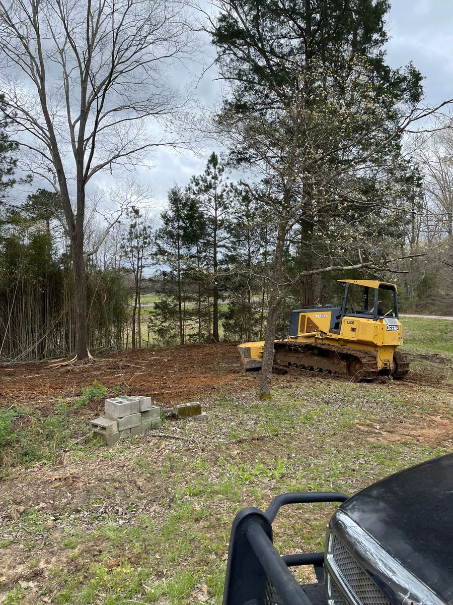Site Preparation for Maness Trucking & Excavation in Lexington, TN