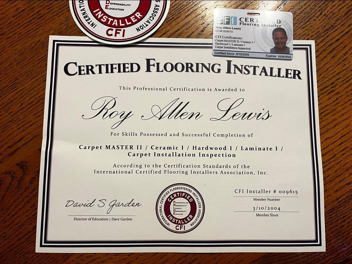 Carpet Installation and Repair for RAL Construction LLC in Lee County, AL