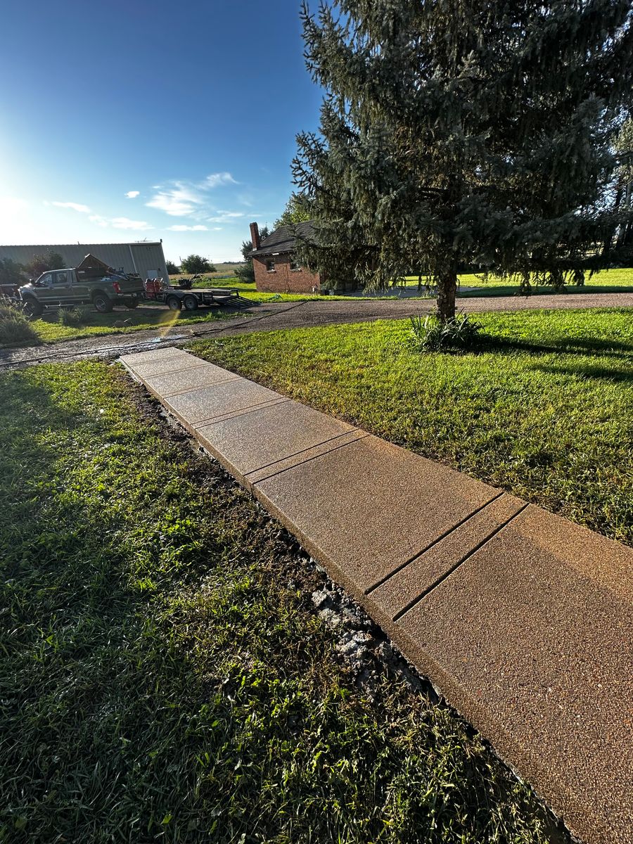 Sidewalk Installation for B&M Concrete LLC in Longmont, CO