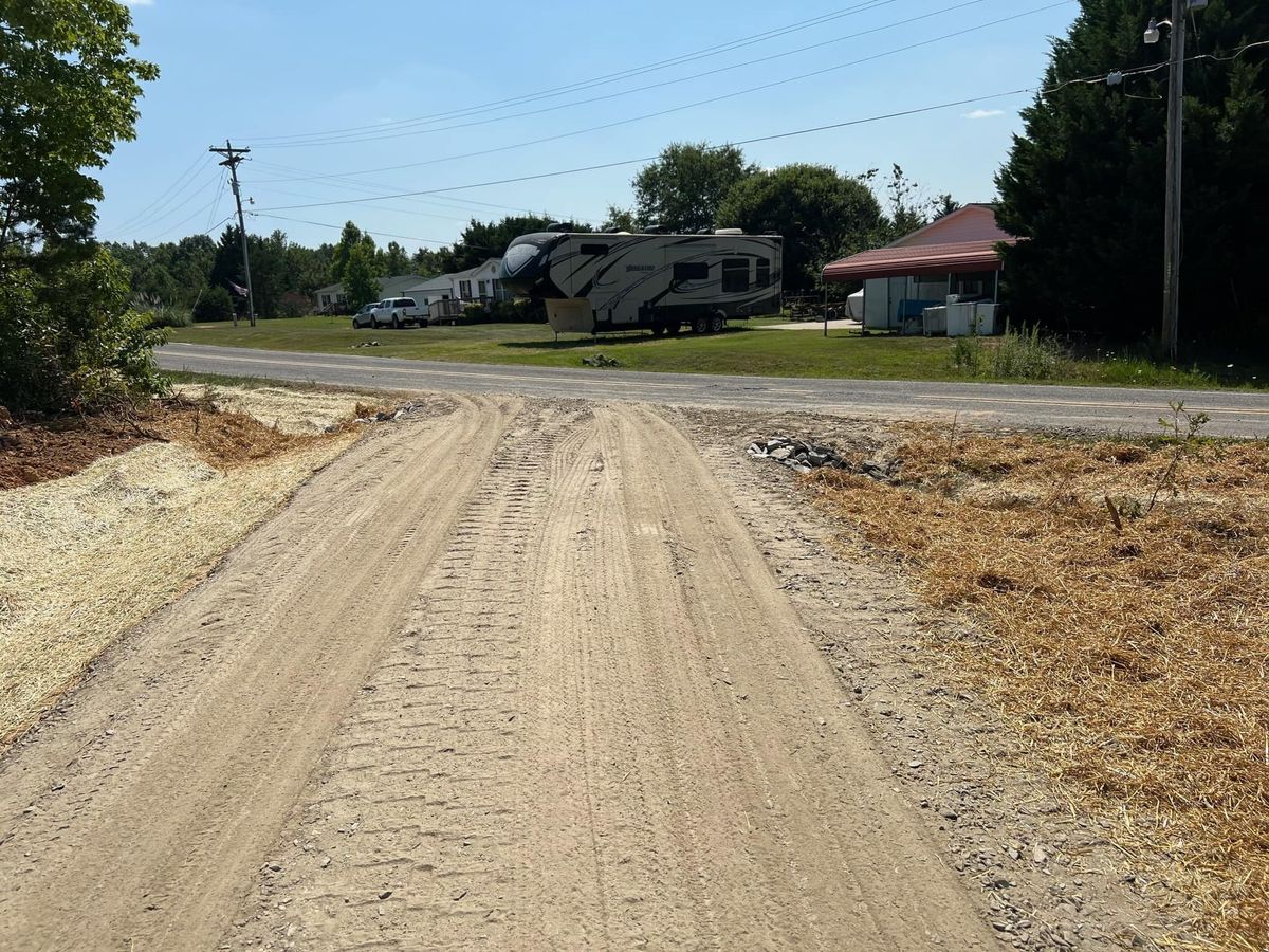 Driveway Install for Fav5 Hauling & Grading in Mount Airy, NC