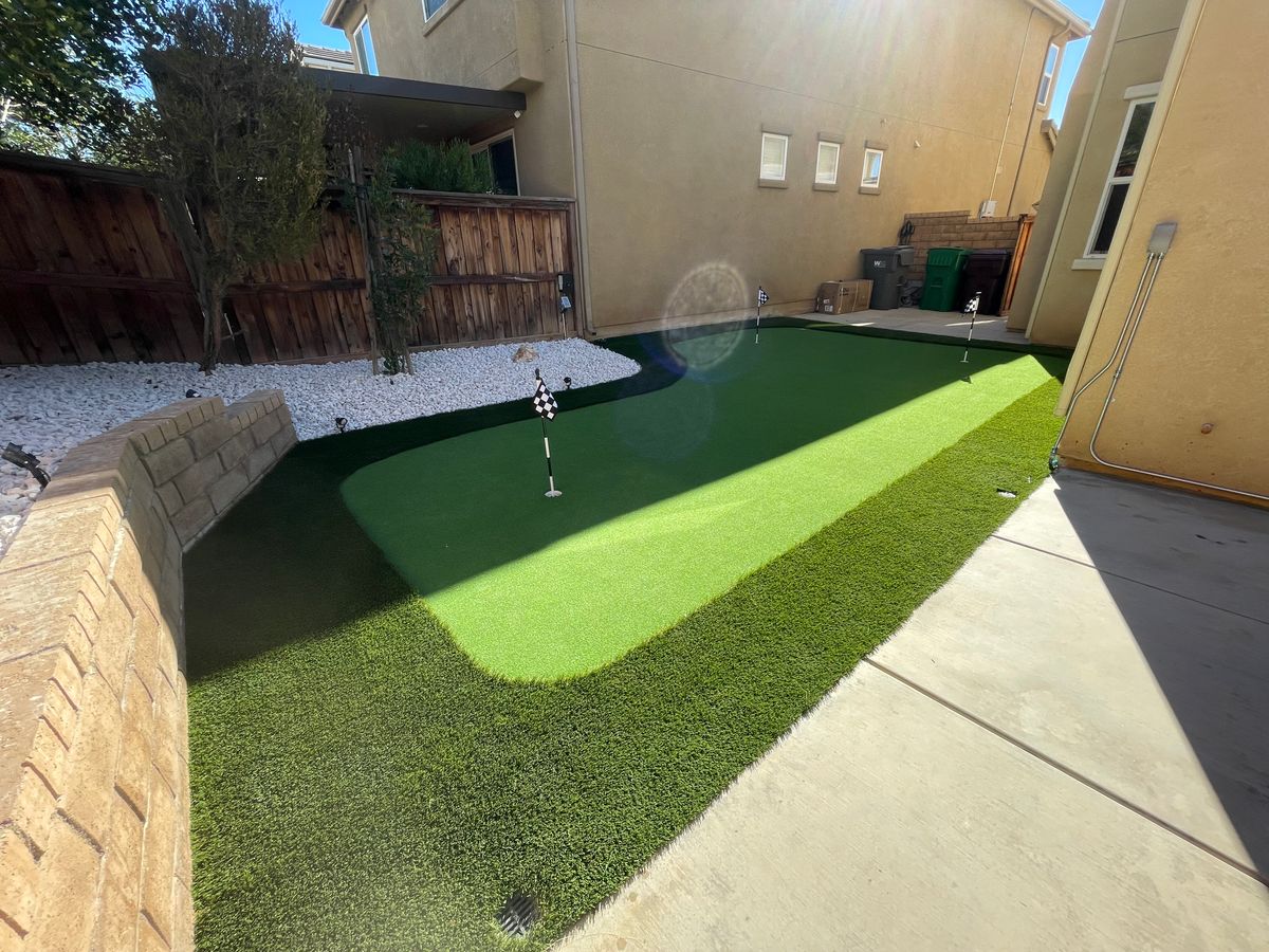 Artificial Turf Installation for Aidan Jade Landscaping in Riverside County, CA