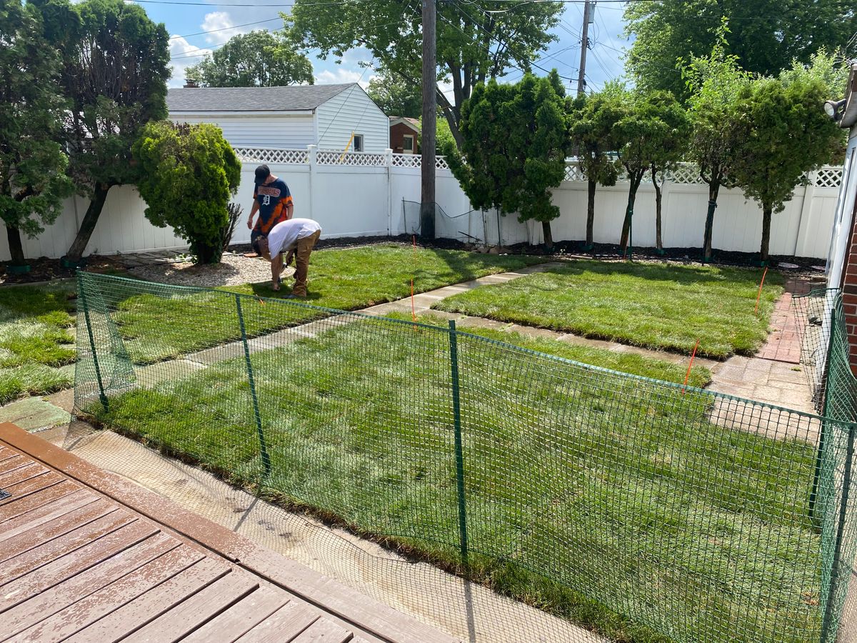 Sod Installation for Alltimate Outdoor Services in Warren, MI