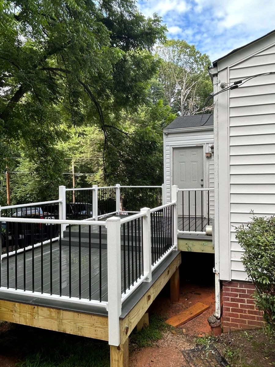 Deck and Patio Construction for LKN Paint & Floor in Mooresville, NC