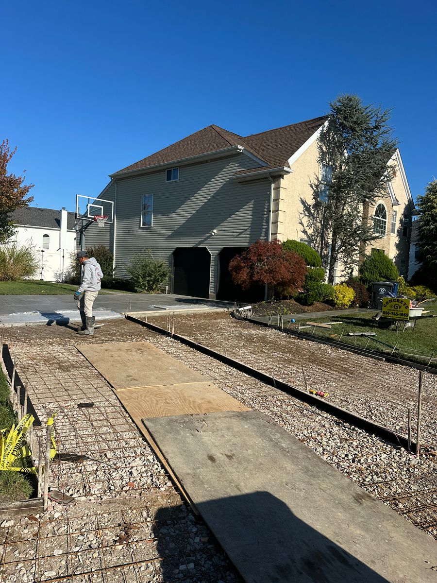 Concrete Slab Construction for GV Concrete LLC in Cherry Hill Township, NJ