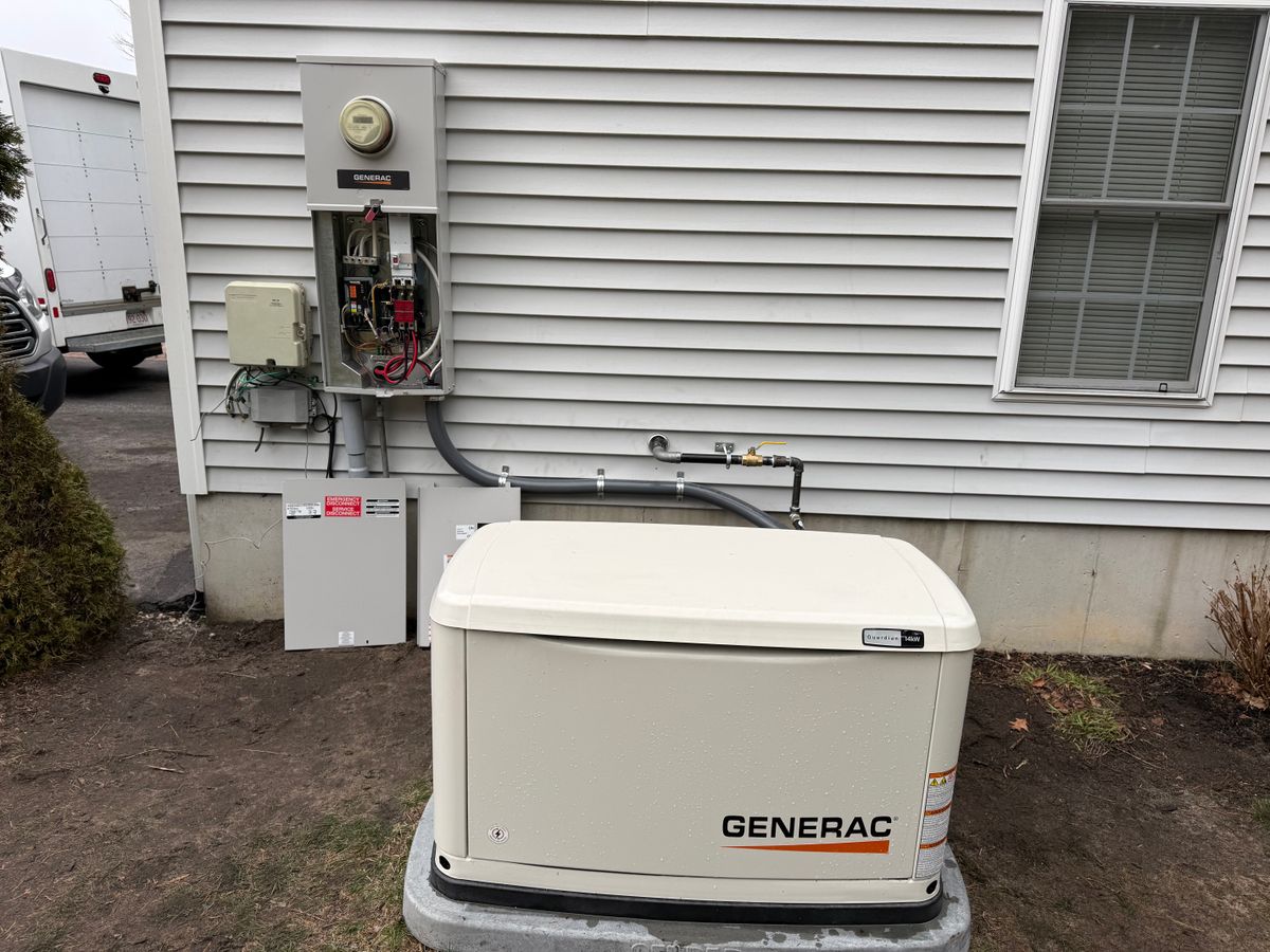 Generator Install for Hopkins Electric in Taunton, MA