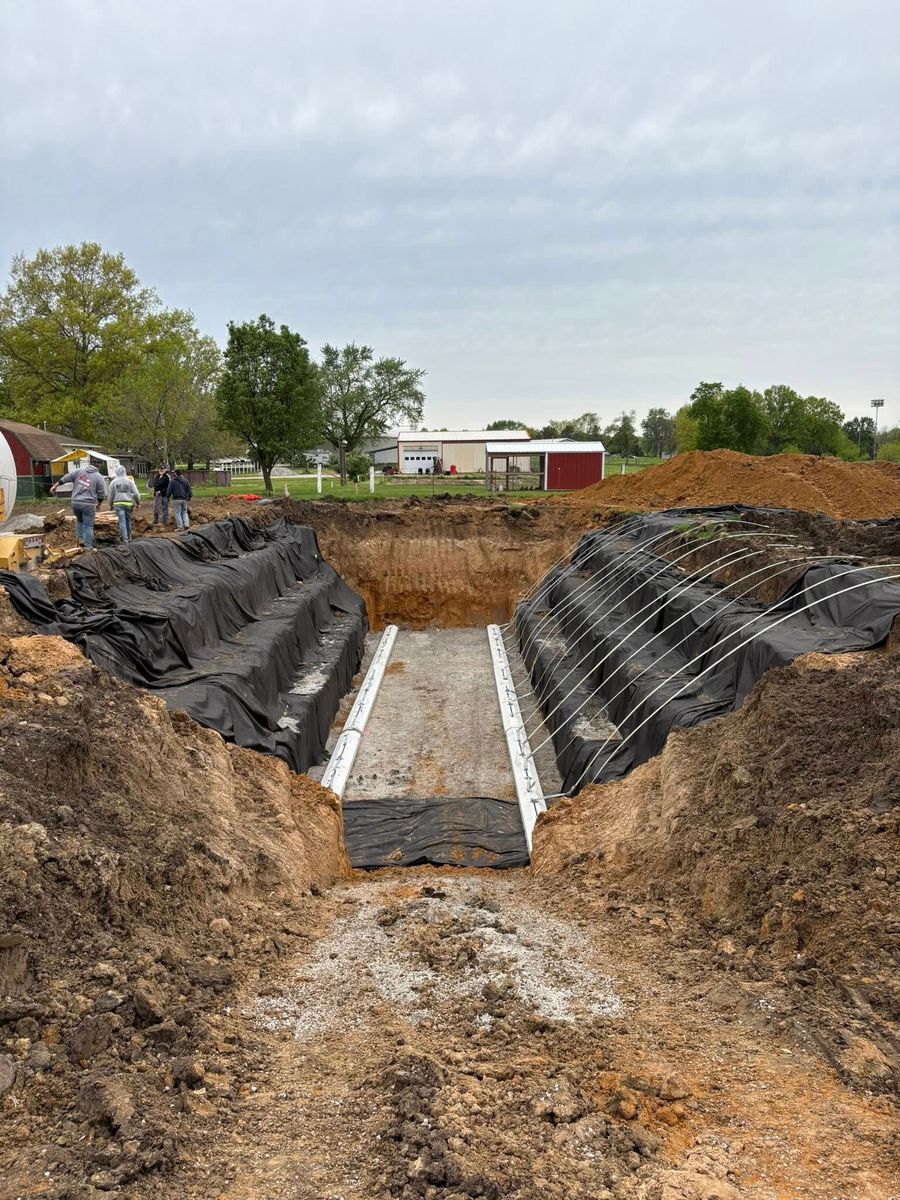 Grading and Leveling for Freedom Excavating in Ludlow, MO