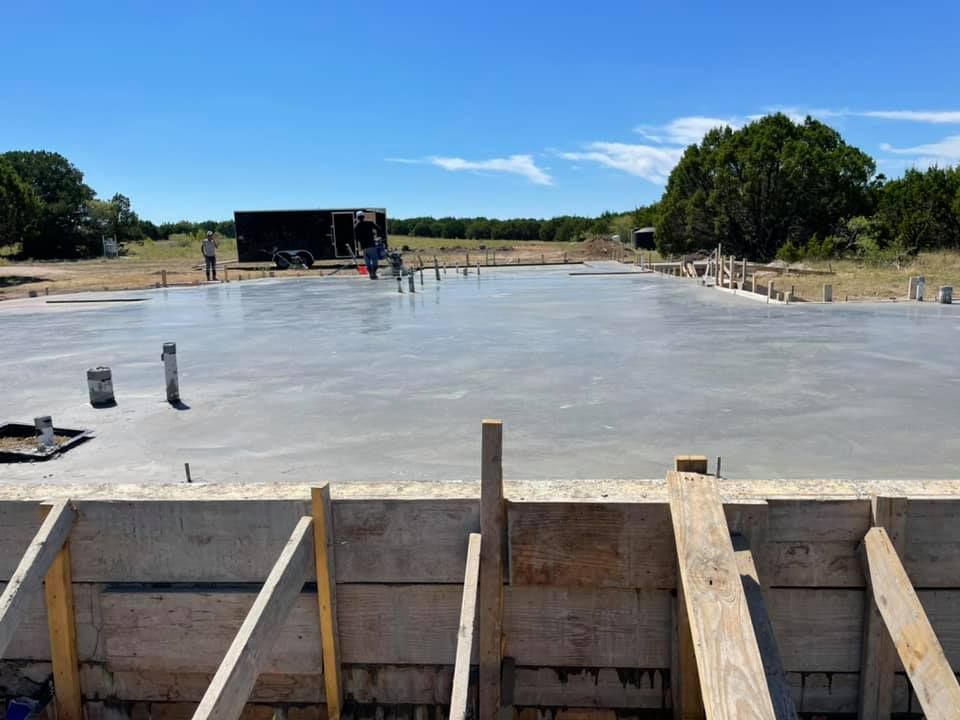 Concrete Slab Construction for Jay-T Construction in Burnet, TX