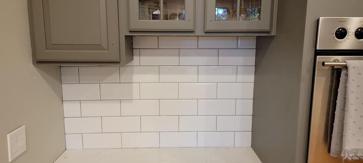 Kitchen Backsplash Tiling for Precision Enterprise Construction LLC in Loganville, GA