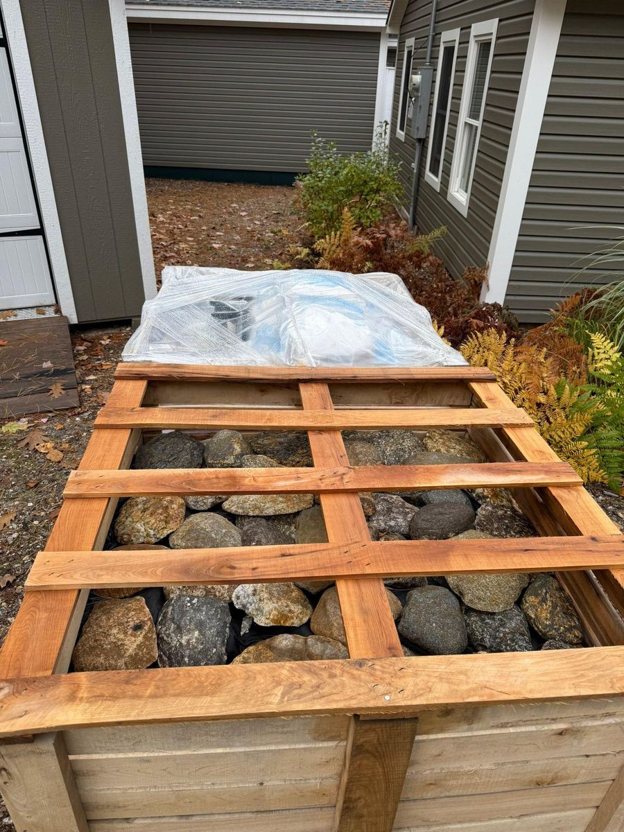 Patio Design & Construction for Smythe’s Stonework & Masonry in Buxton, ME