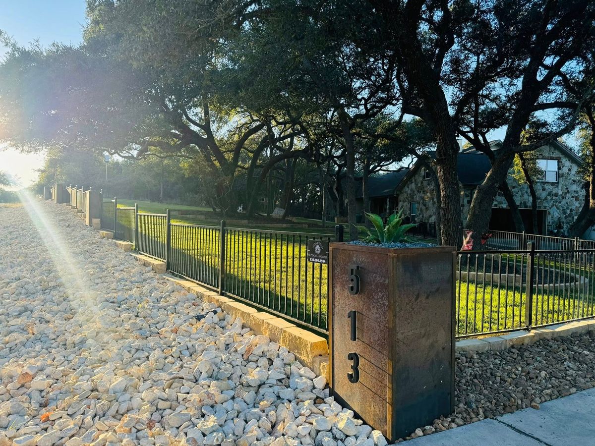 Landscape Design for N. B. Fence & Landscape in New Braunfels, TX