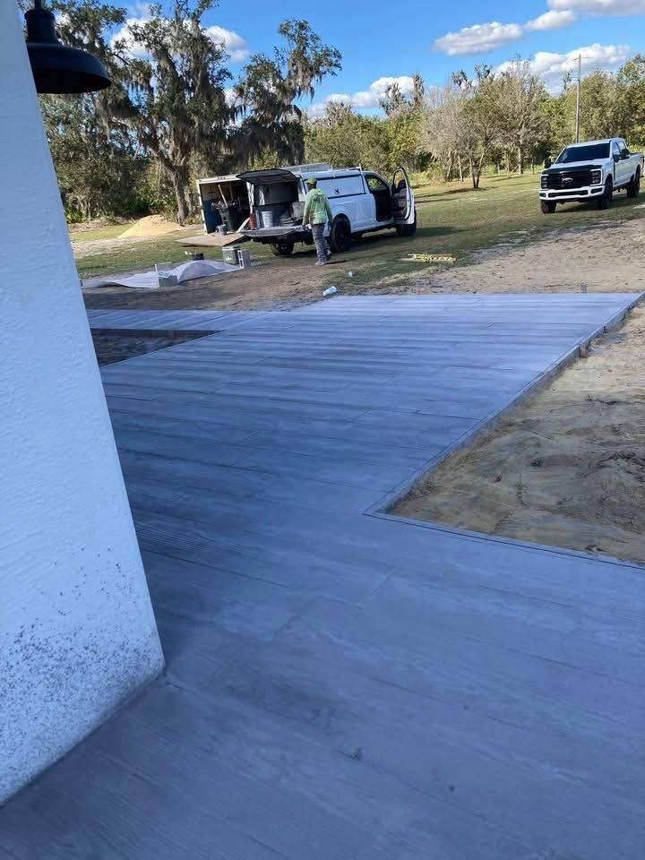 Site Preparation for All Phases Decorative Concrete in Sebring, FL