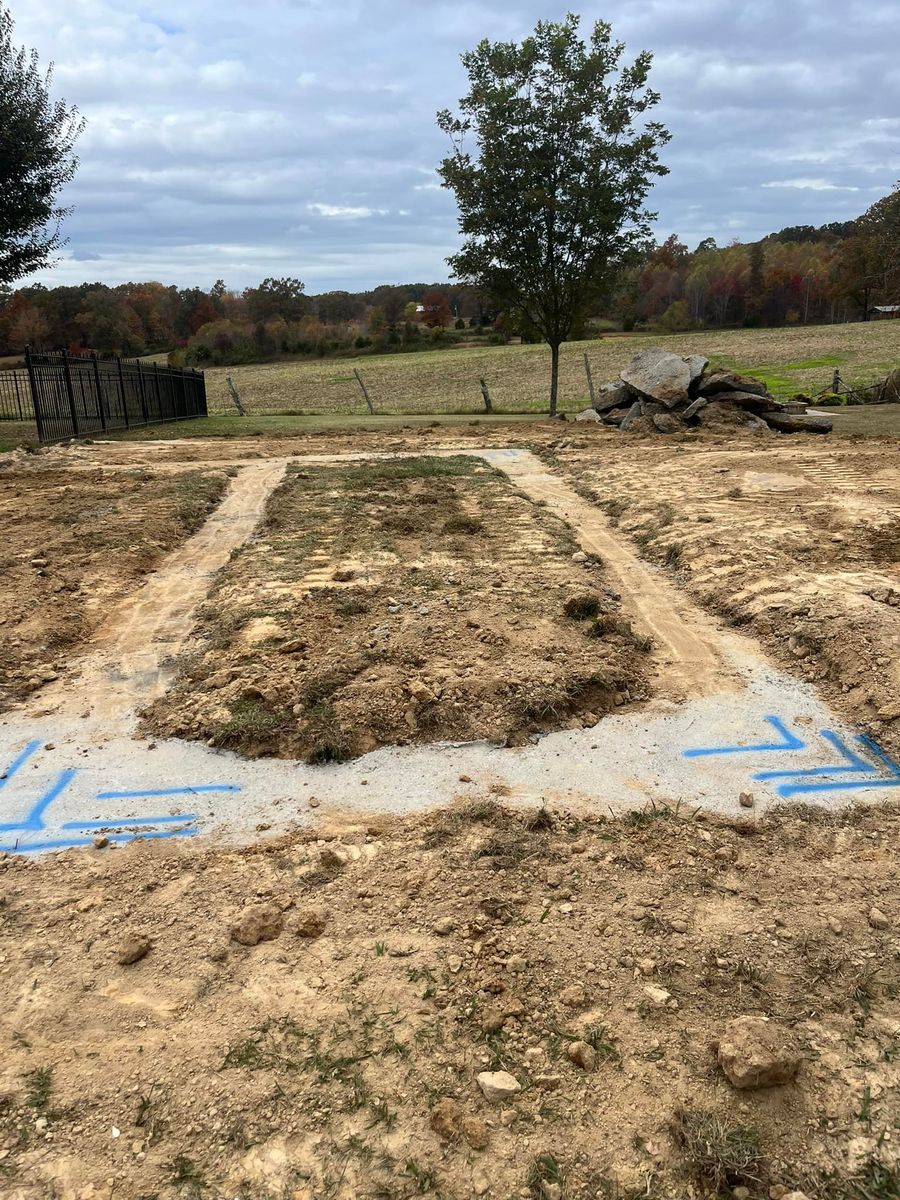 Site Preparation for Blair Excavation in Cookeville, TN