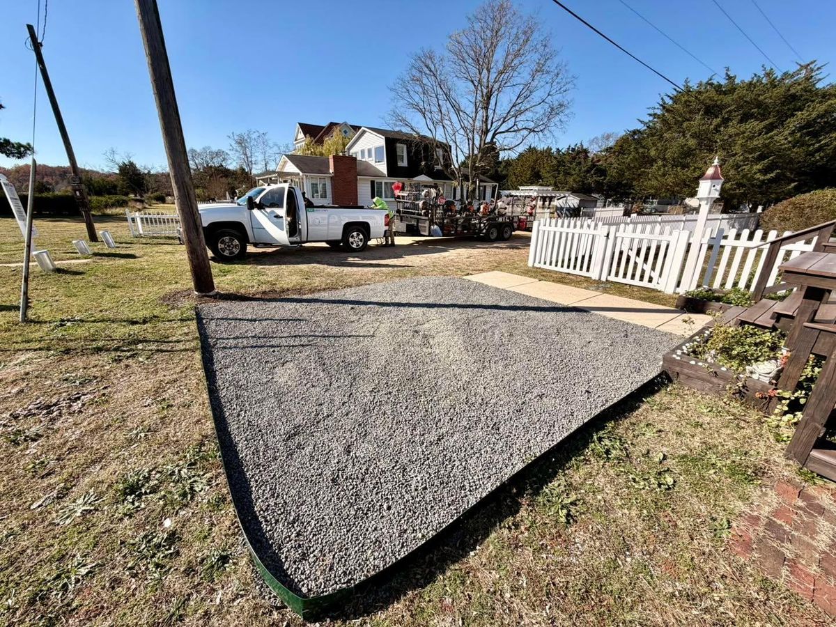 Rock Install for Nate's Property Maintenance LLC  in Lusby, MD