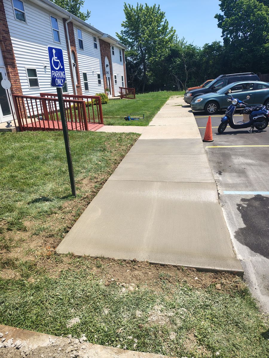 Concrete Installation for W.A. Concrete & Home Projects in Richmond, IN