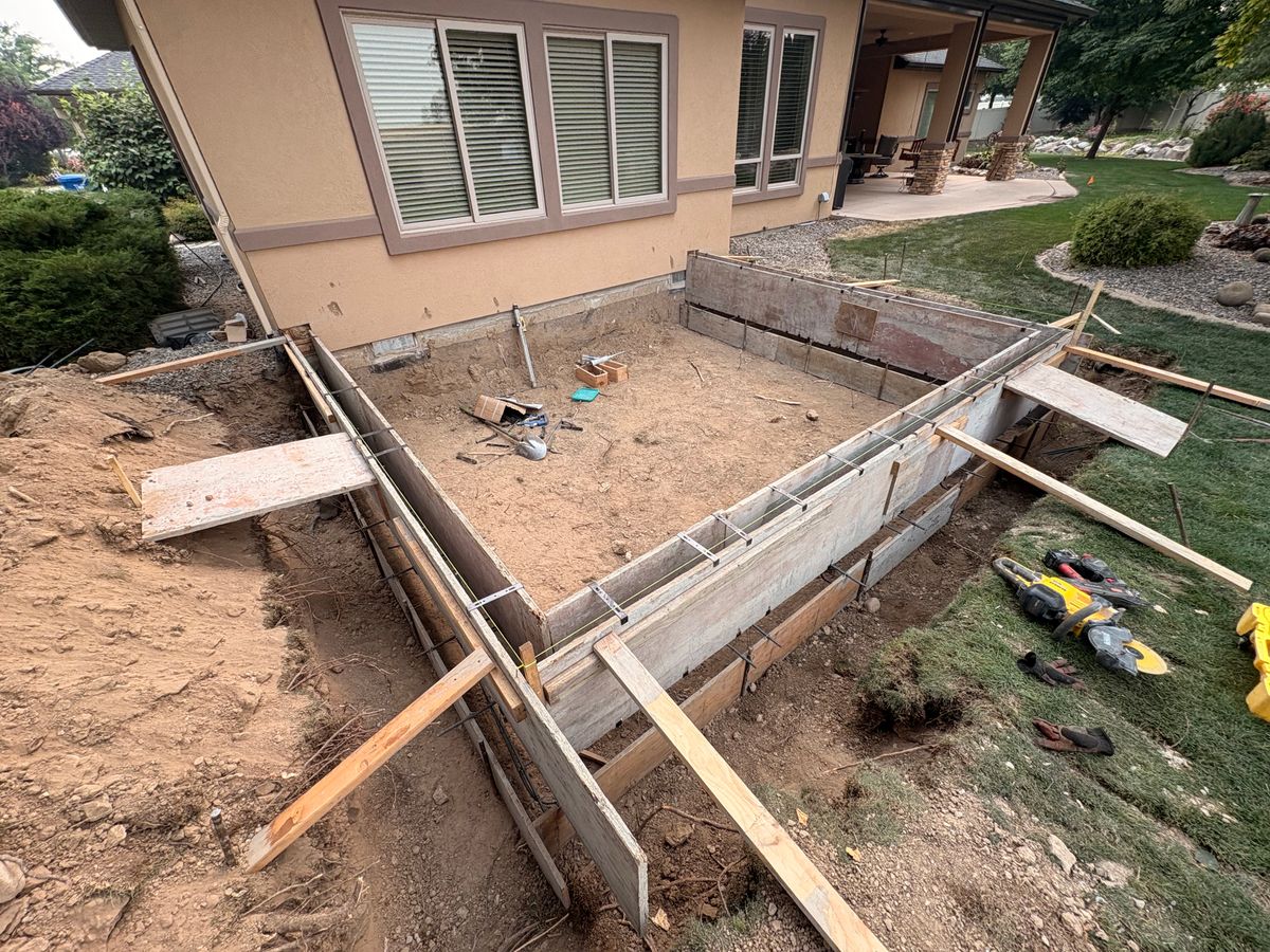 Patio Design & Installation for AMF Concrete Construction in Boise, ID