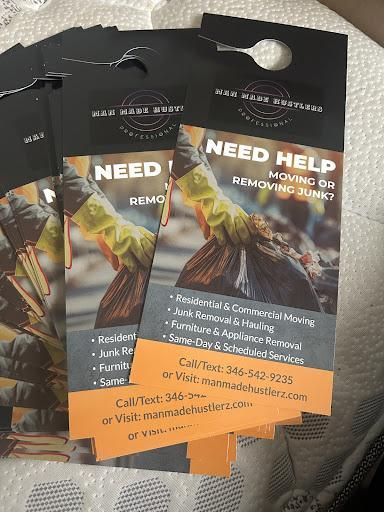 Junk Removal for Man Made Hustlers in Houston, TX