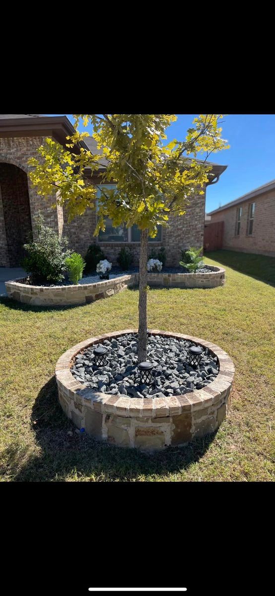 Mulch & Rock Installation for Mora’s Lawn Services in Crowley,  TX