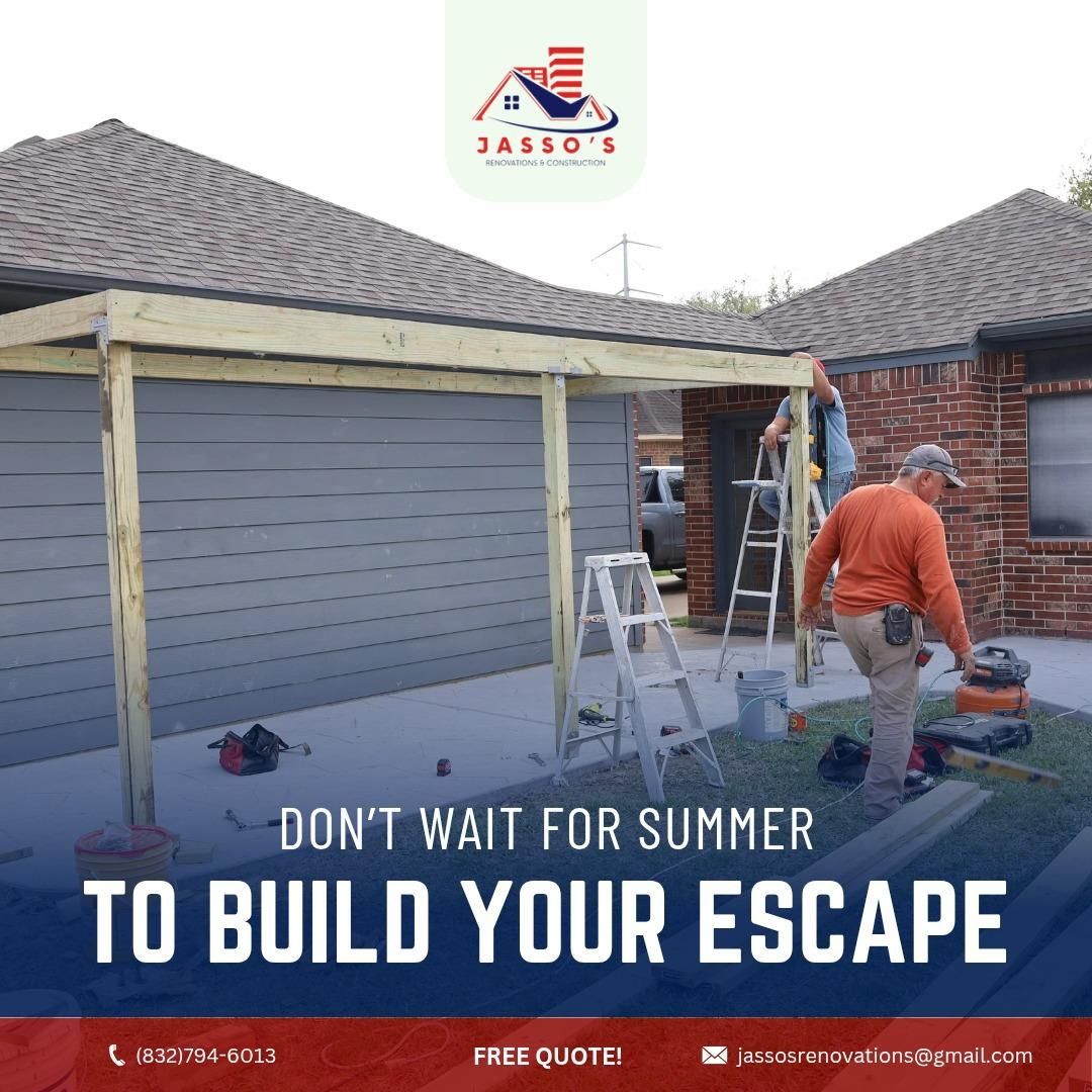 Patio and Deck for Jasso’s Renovation and Construction LLC in Houston, TX