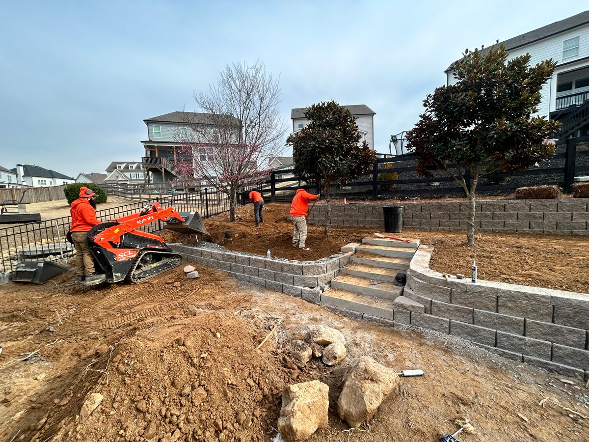 RETAINING WALLS for UNION HILL LANDSCAPING in Canton, GA