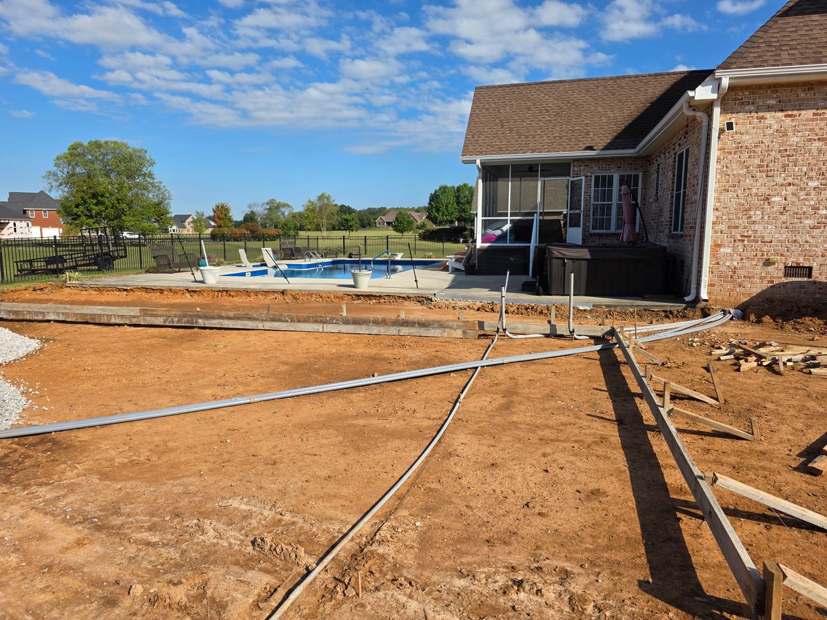 Foundation Digging for H&H Earthworks in Decherd, TN