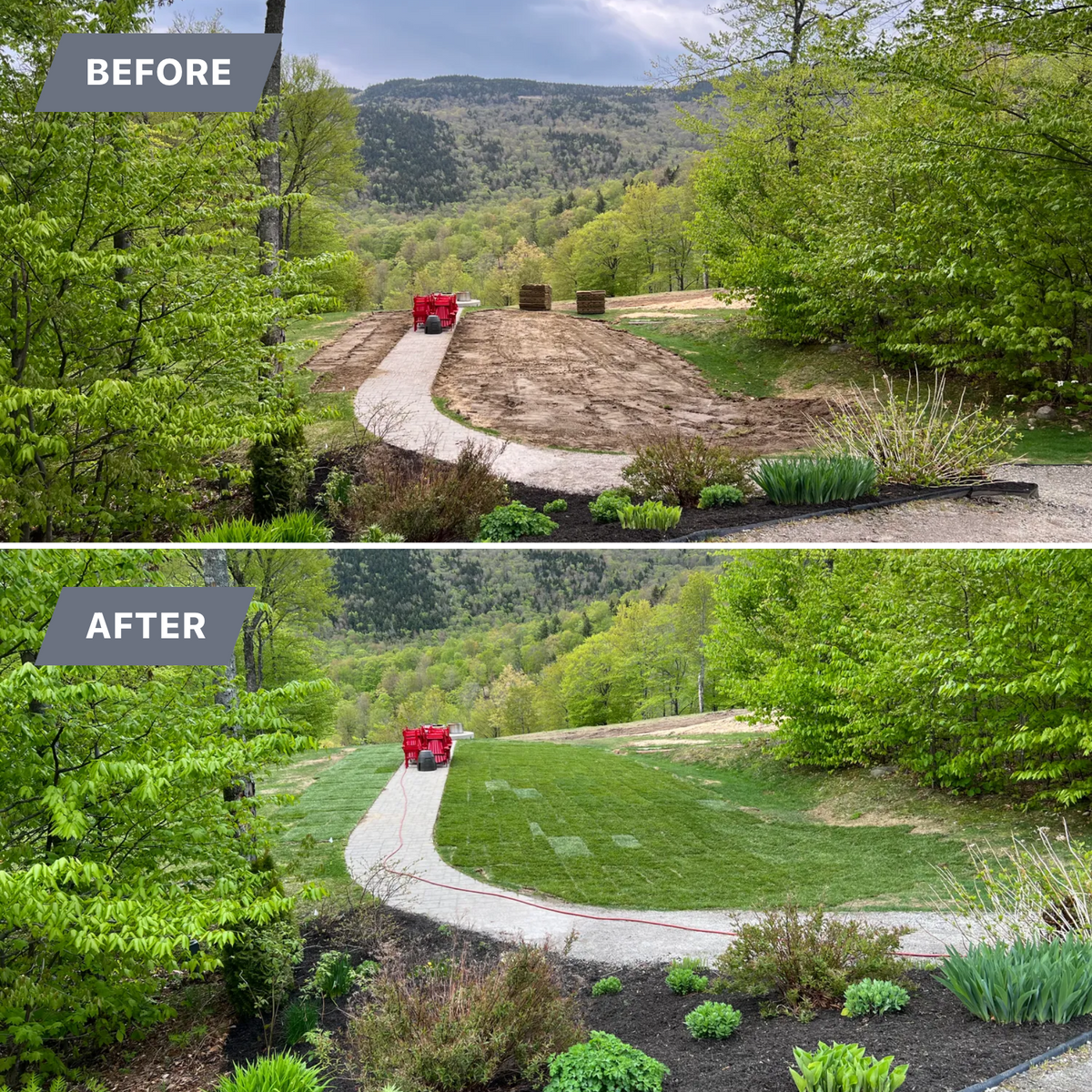 Lawn Installs for AFH Earthworks in Madison, NH