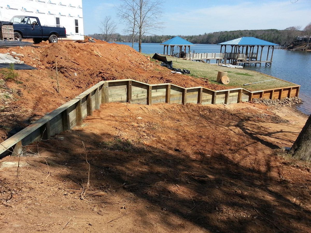 Retaining Wall for E&T Outdoor Pros in LaGrange, GA