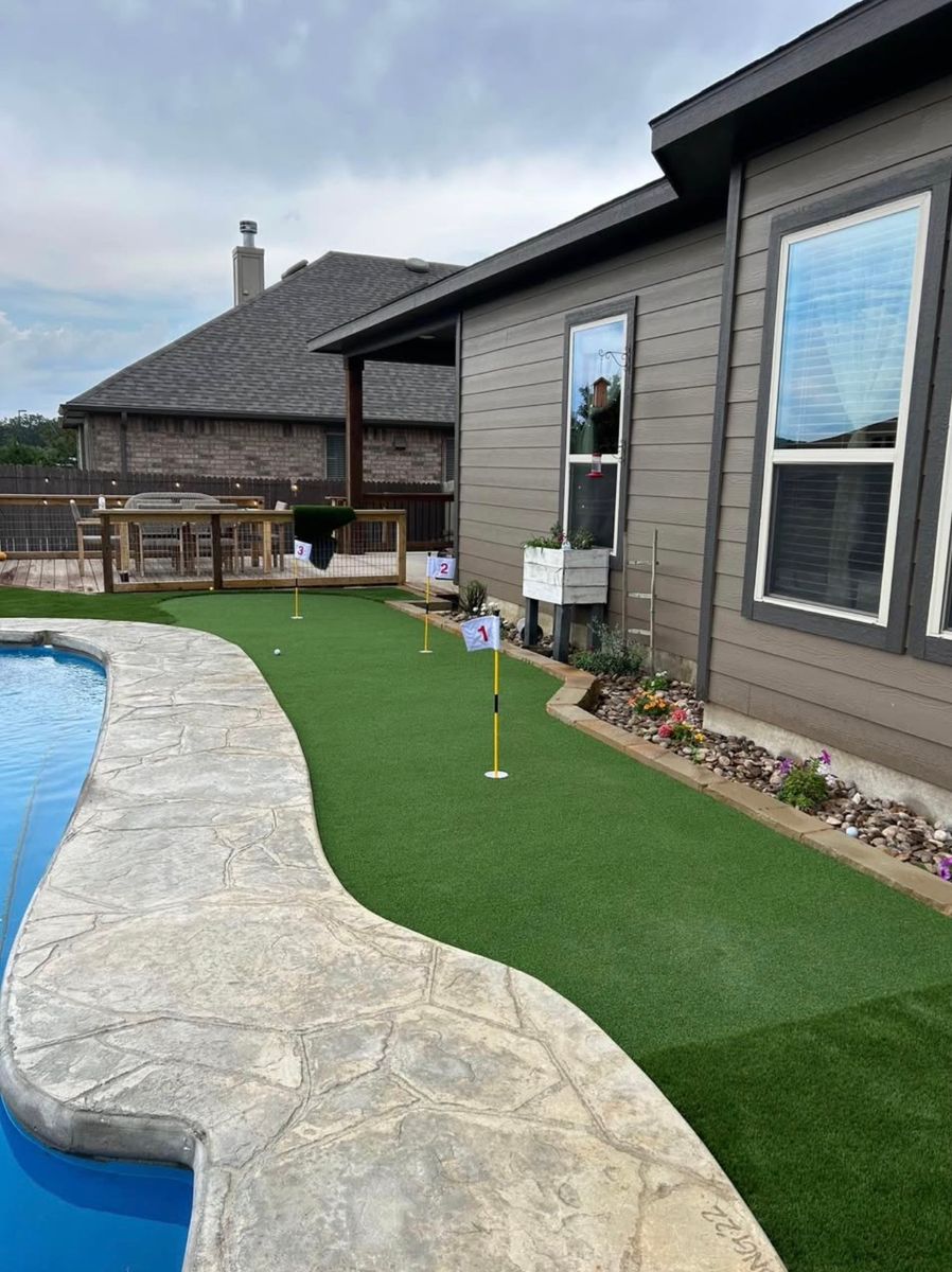 Turf Installation for Creative Edge Co. in San Antonio, TX