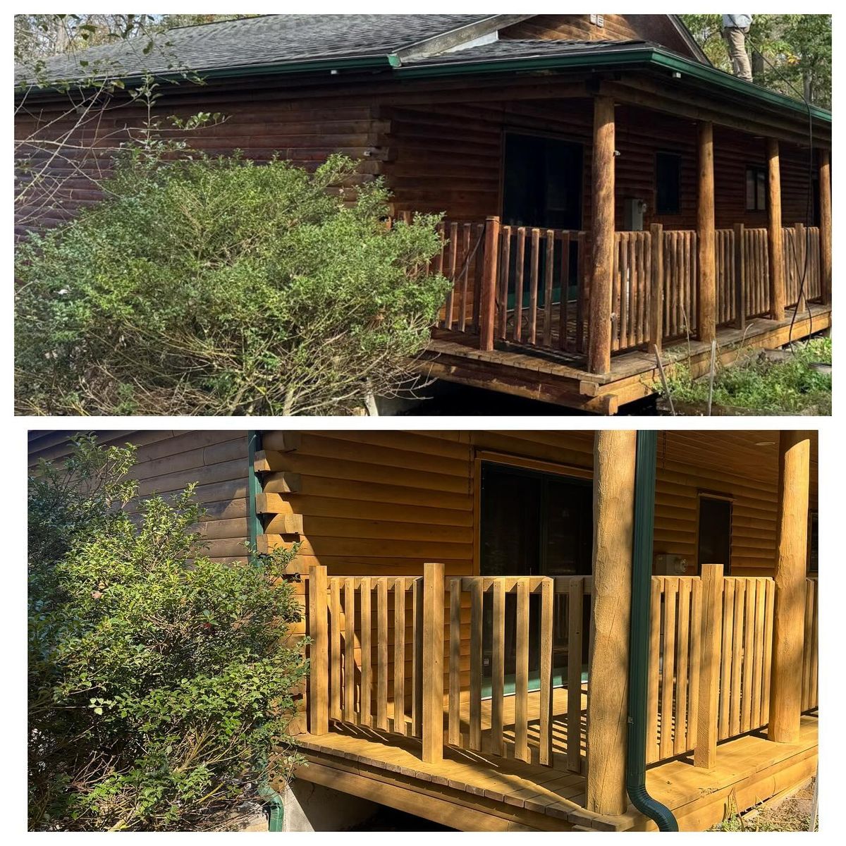 Wash & Stain for Artisan Log USA in Pittsburgh, PA