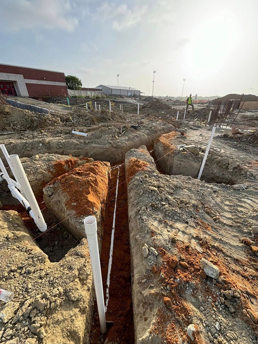 Underground Plumbing for Precision Plumbing LLC in Liberty County, TX
