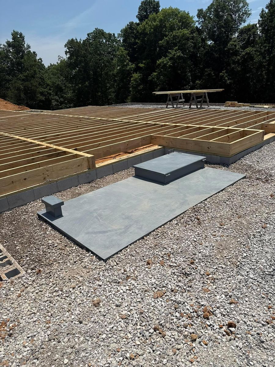 Excavation for Simmons land works in Sardis,, TN