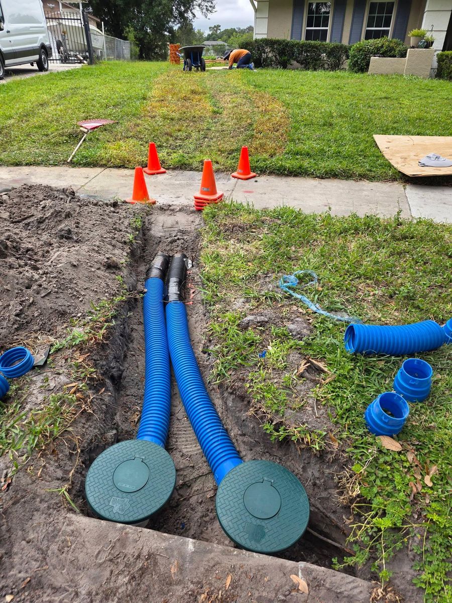 Yard Drains for Sam's French Drains and Landscape in Orlando, Florida