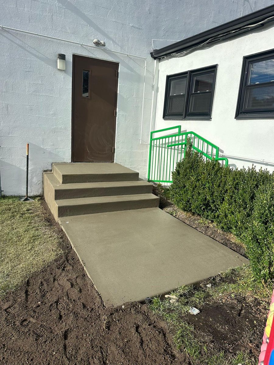 Stair Design & Installation for GV Concrete LLC in Cherry Hill Township, NJ