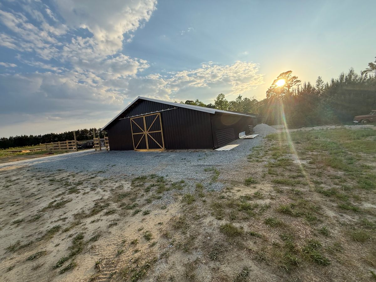 Enclosed Pole Barn for NC Property Works, LLC in Johnston County, NC