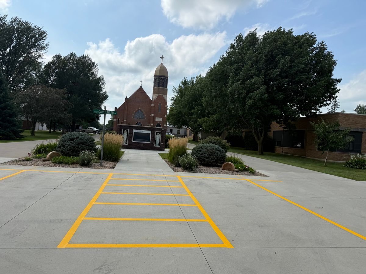 Line Striping for Midwest Line Striping LLC in Spirit Lake, IA