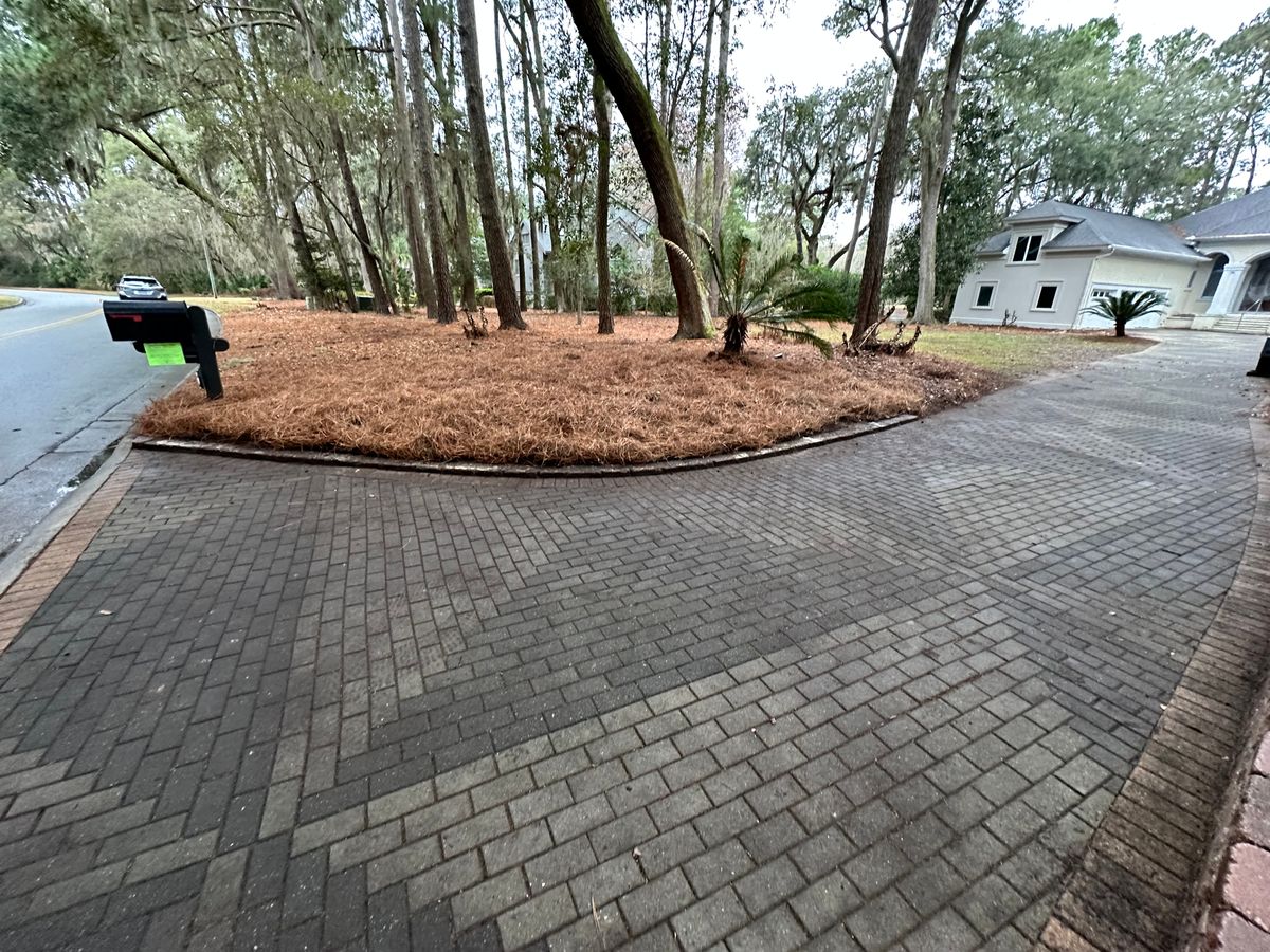 Pine Straw Installation for Coastalscapes Landscaping & Turf Management  in Savannah, GA