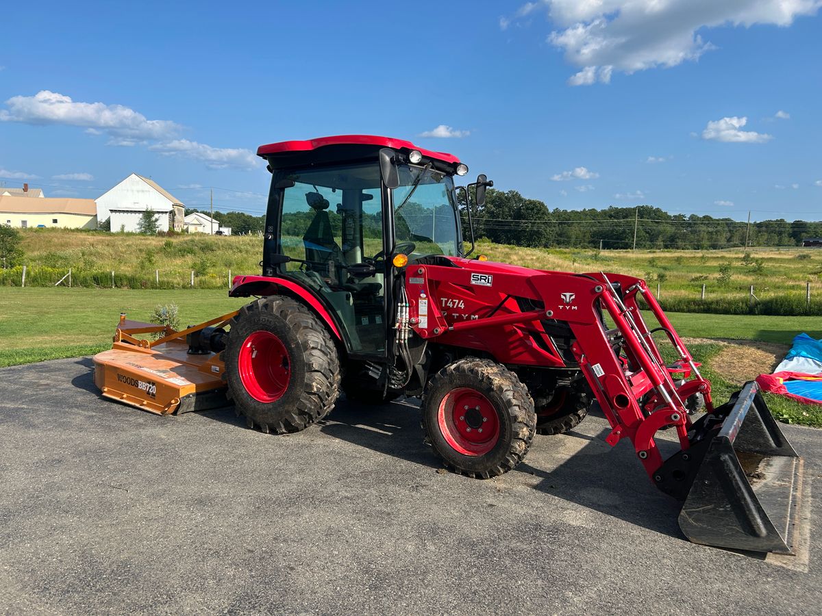 Bush Hogging for CM & Sons Landscaping LLC in Benton, ME