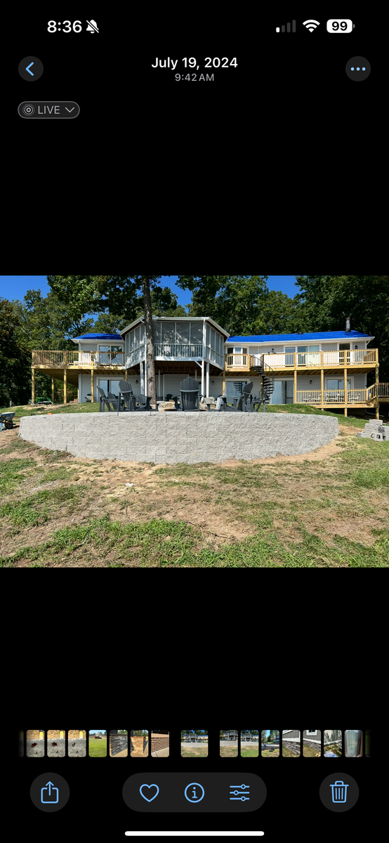 Retaining Walls for Bailey’s Lawn Care & Dirt Service in Murray, KY