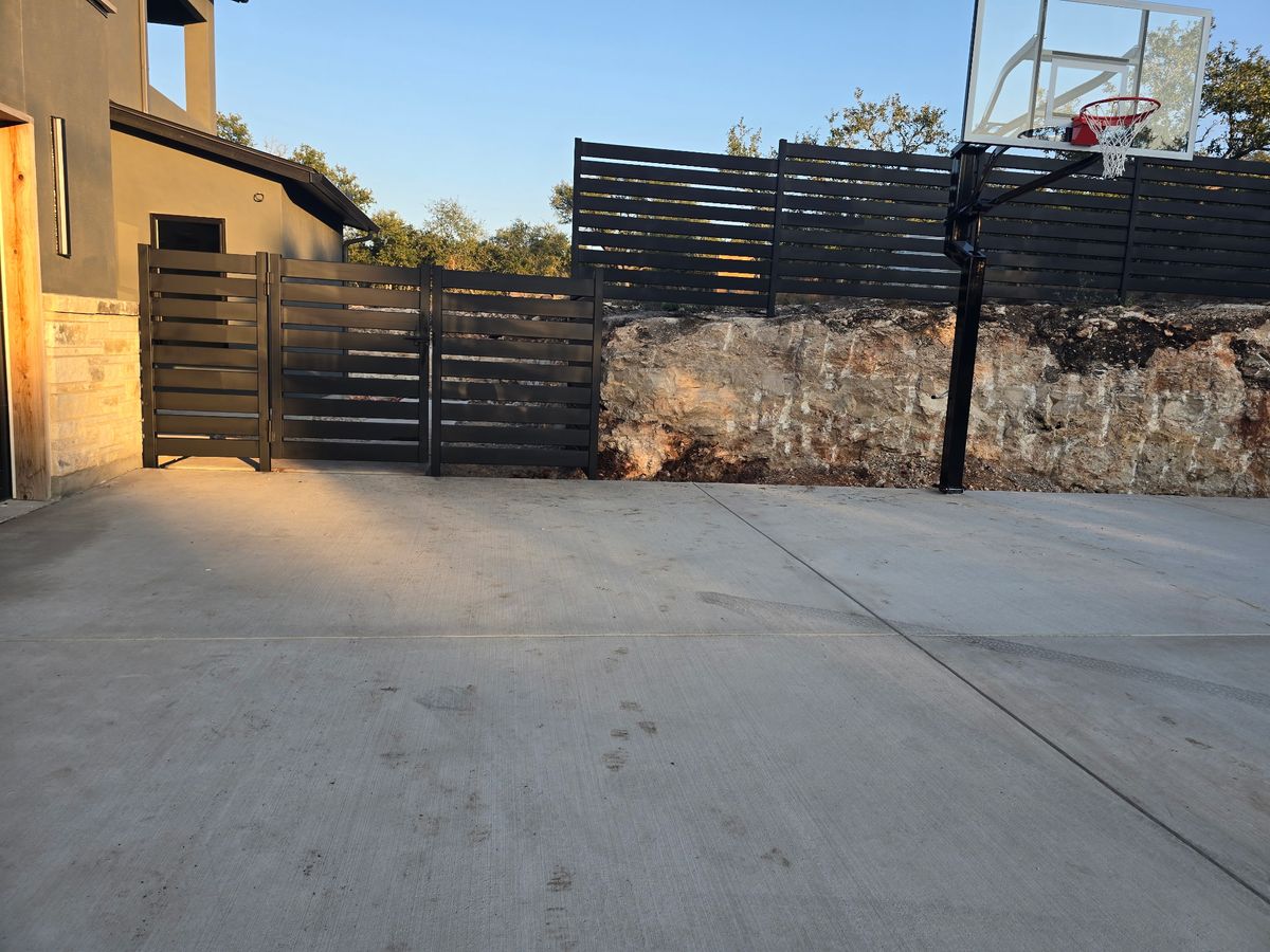 Hardscape Installation for N. B. Fence & Landscape in New Braunfels, TX