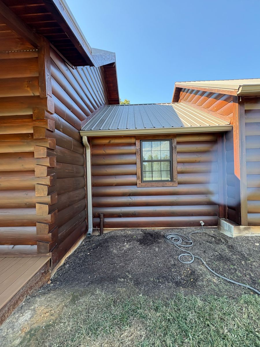 Log Home Staining for NXT Generation Painting in Cookeville, TN